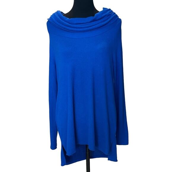 New ~ GIBSON LOOK ~ Convertible Neckline Cozy Fleece Tunic Small - Picture 1 of 7